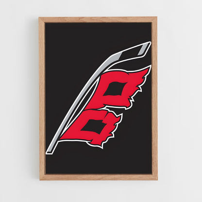 ap-carolina hurricanes-2 cadre Bois clair