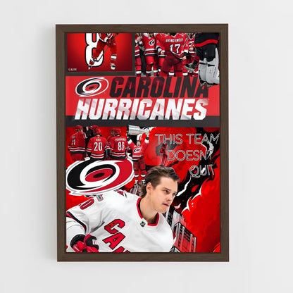 ap-carolina hurricanes-4 cadre Bois foncé