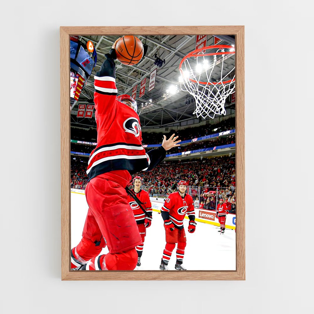 ap-carolina hurricanes-7 cadre Bois clair