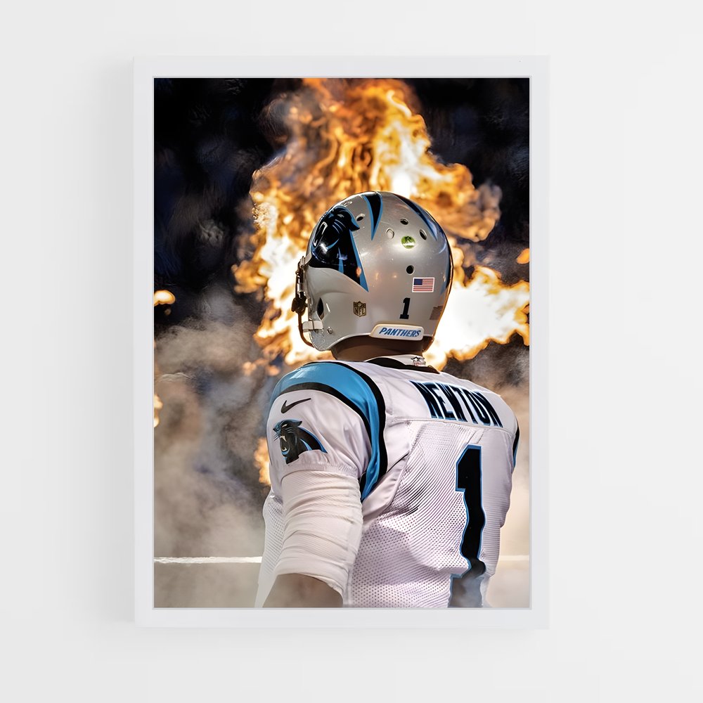 ap-carolina panthers-2 cadre Blanc