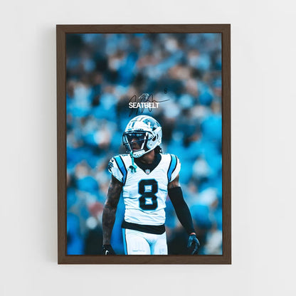 ap-carolina panthers-4 cadre Bois foncé