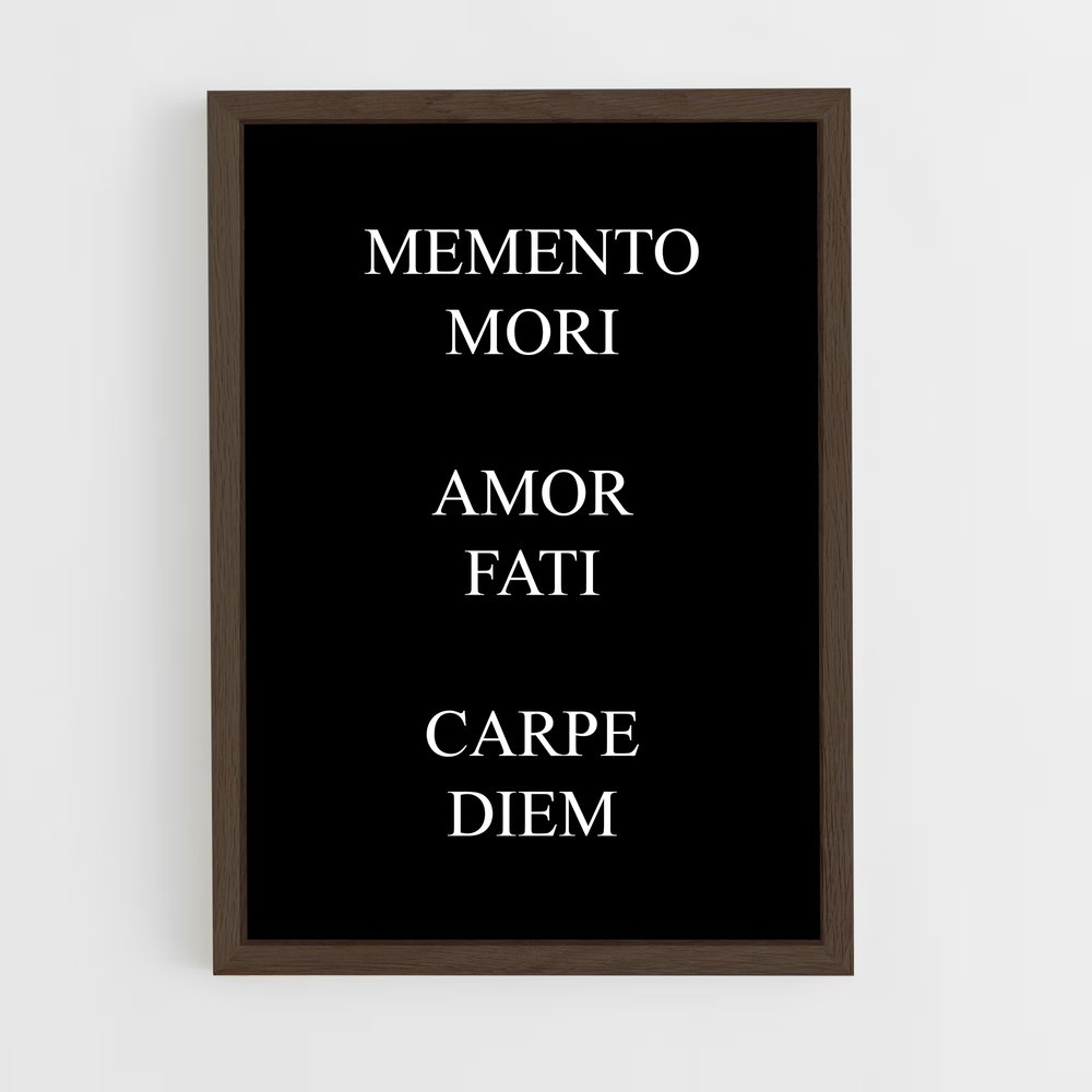 ap-carpe diem-4 cadre Bois foncé