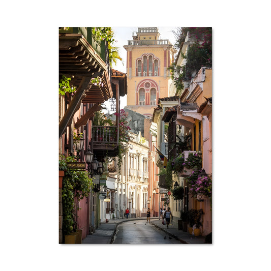 Poster Rue Colorée de Carthagène