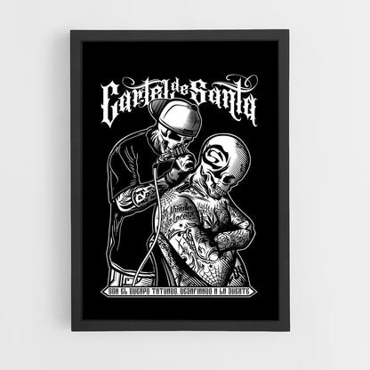 ap-cartel de santa-5 cadre Noir