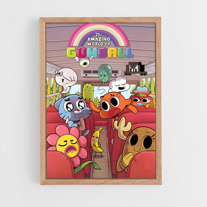 ap-cartoon network-12 cadre Bois clair