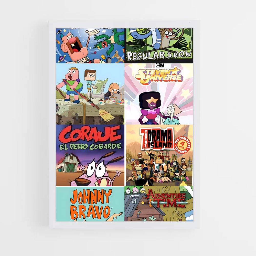 ap-cartoon network-3 cadre Blanc