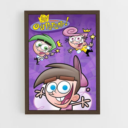 ap-cartoon network-9 cadre Bois foncé