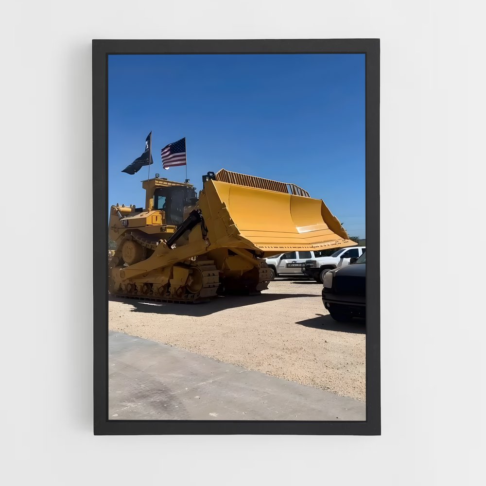 ap-caterpillar d11 bulldozer-1 cadre Noir