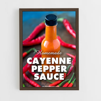 ap-cayenne pepper-1 cadre Bois foncé