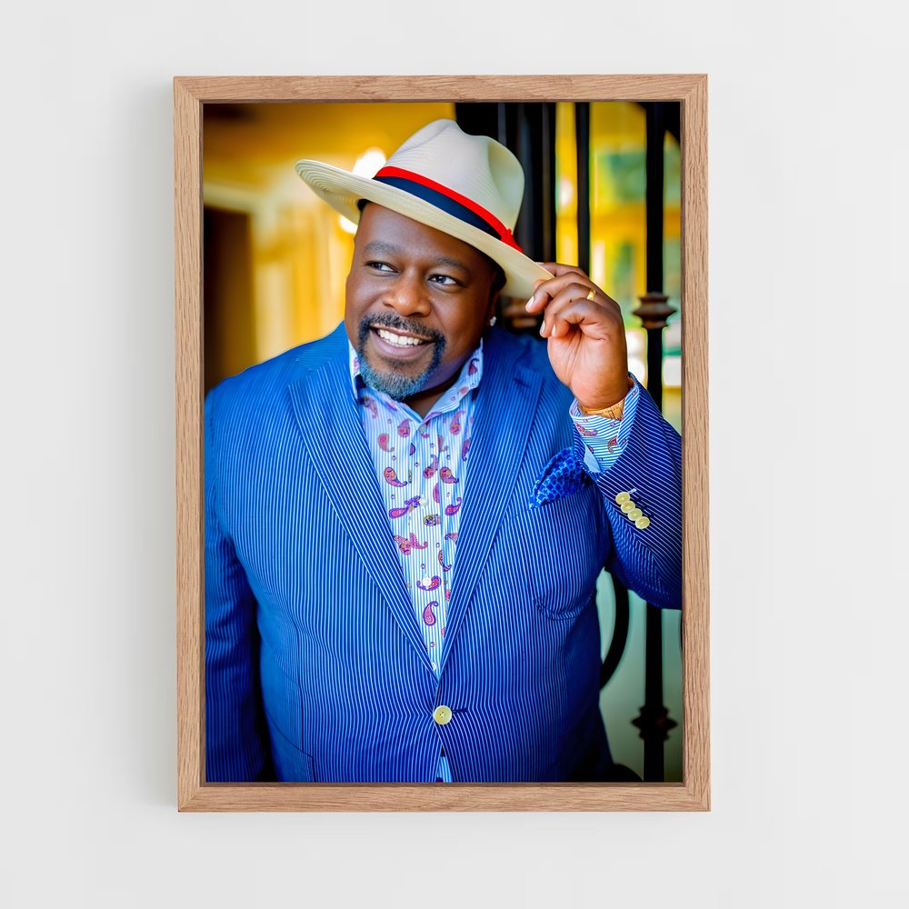 ap-cedric the entertainer-4 cadre Bois clair