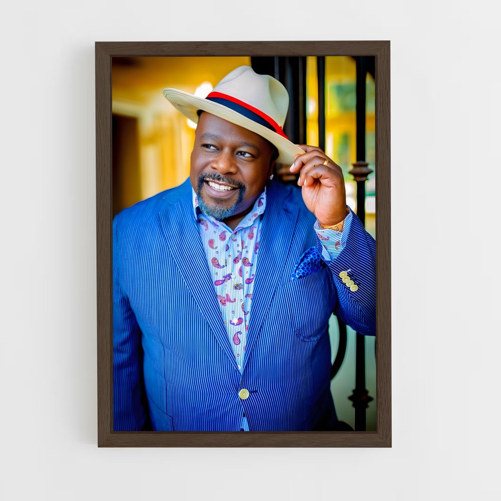 ap-cedric the entertainer-4 cadre Bois foncé