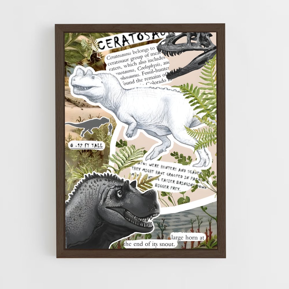 ap-ceratosaurus-1 cadre Bois foncé