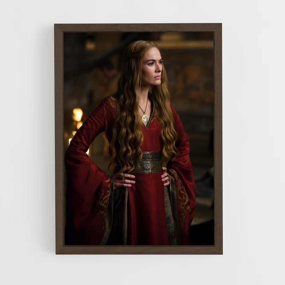 ap-cersei lannister-3 cadre Bois foncé