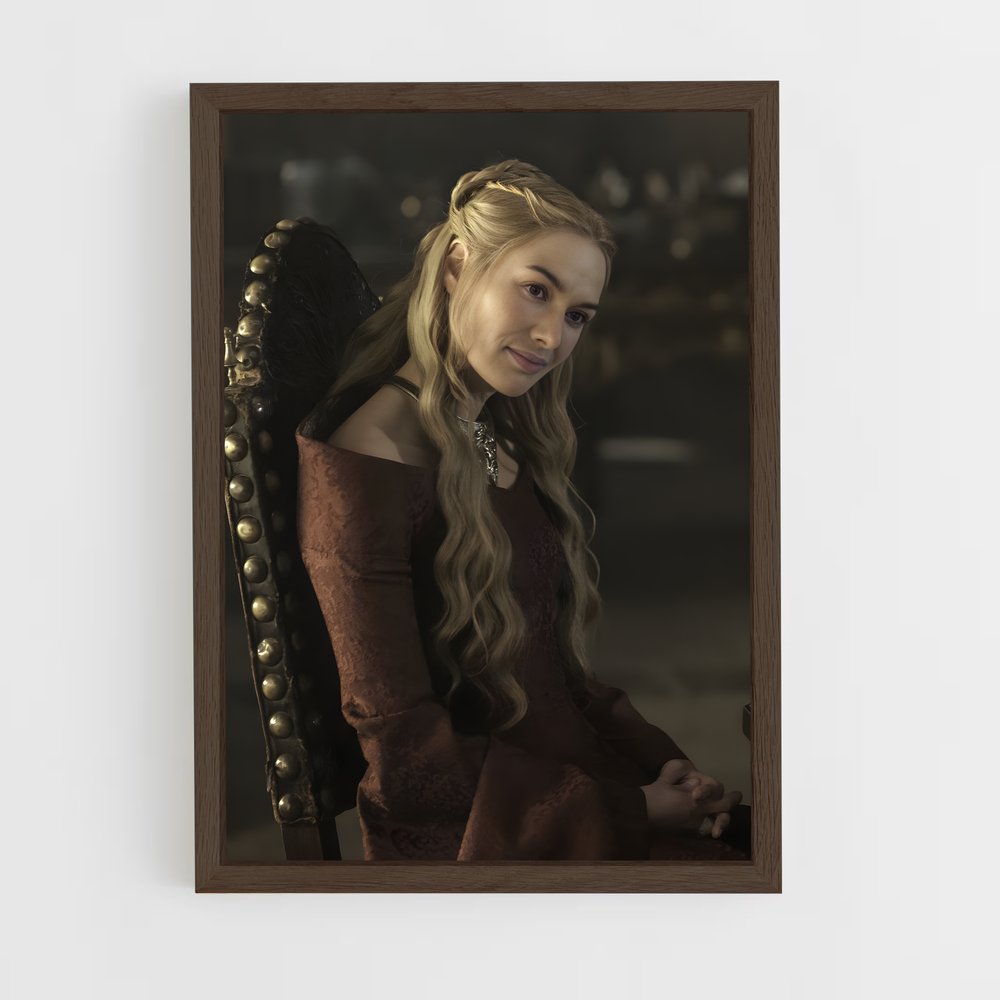 ap-cersei lannister-4 cadre Bois foncé