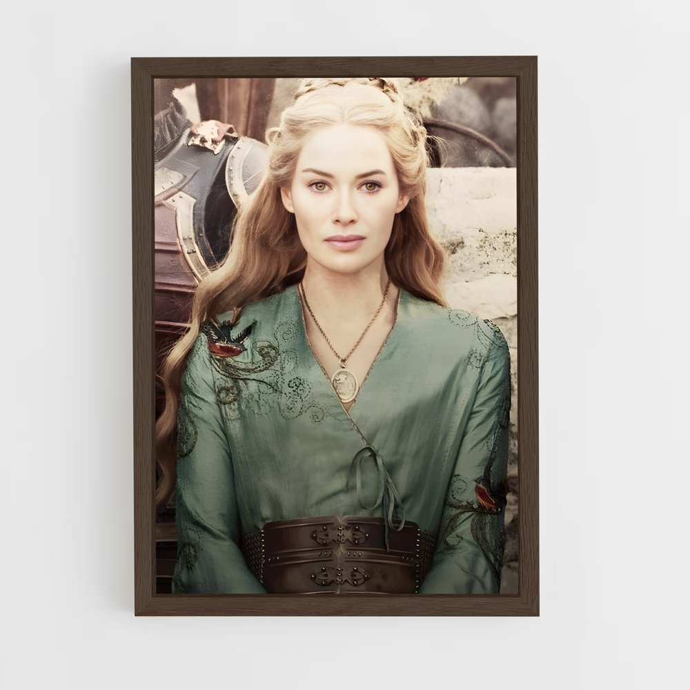 ap-cersei lannister-6 cadre Bois foncé