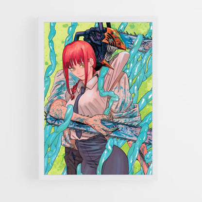 ap-chainsaw man-4 cadre Blanc