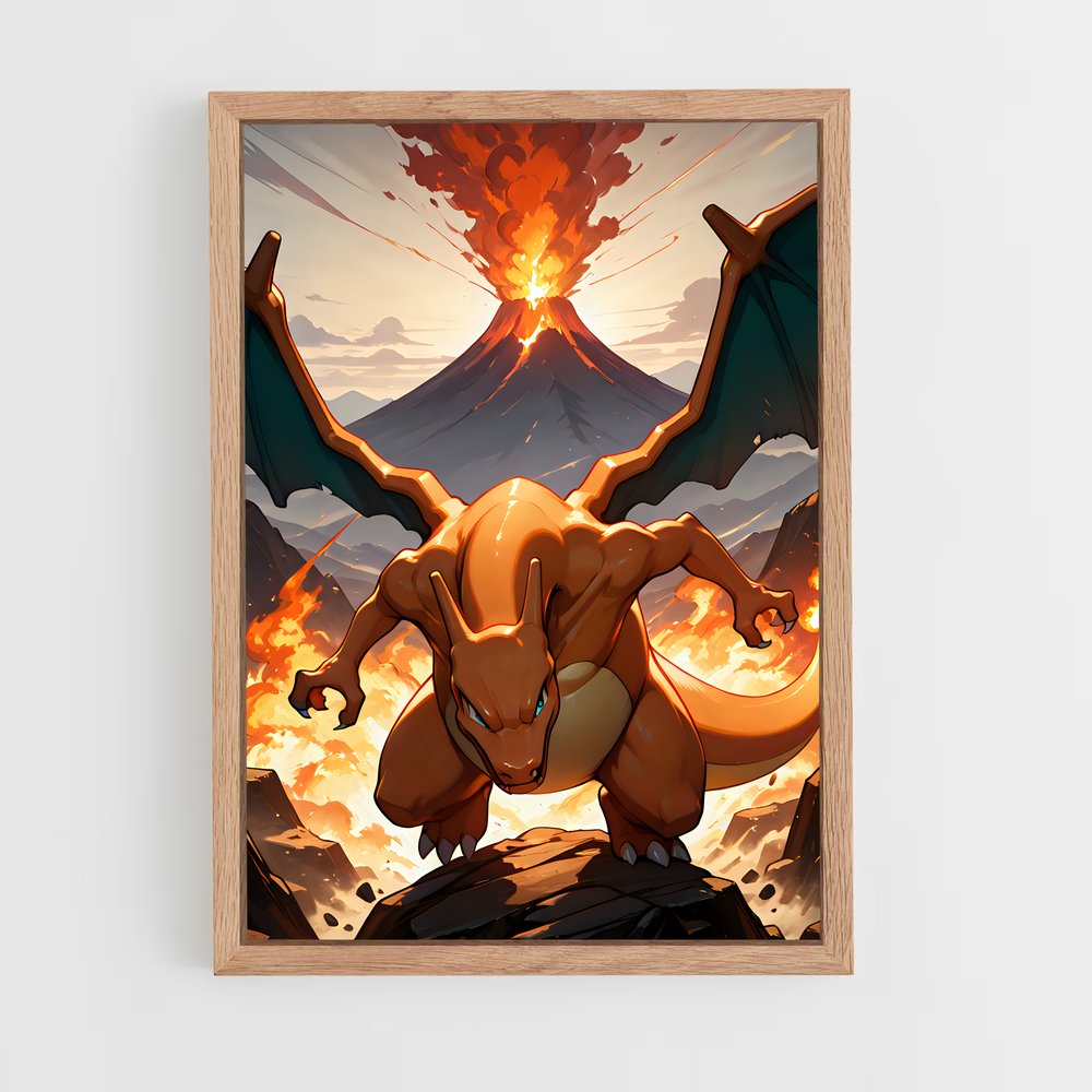 ap-charizard-1 cadre Bois clair