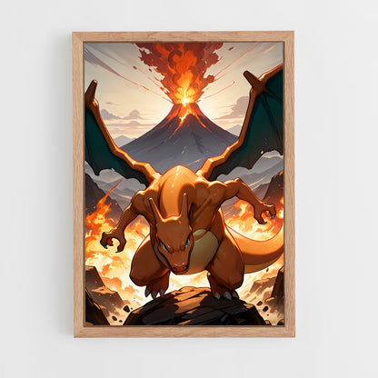 ap-charizard-1 cadre Bois clair