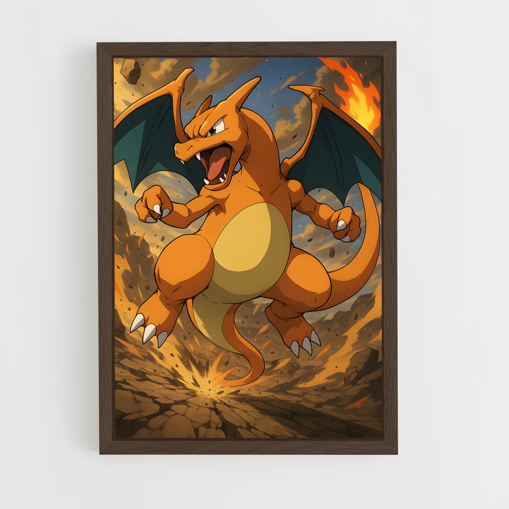 ap-charizard-5 cadre Bois foncé