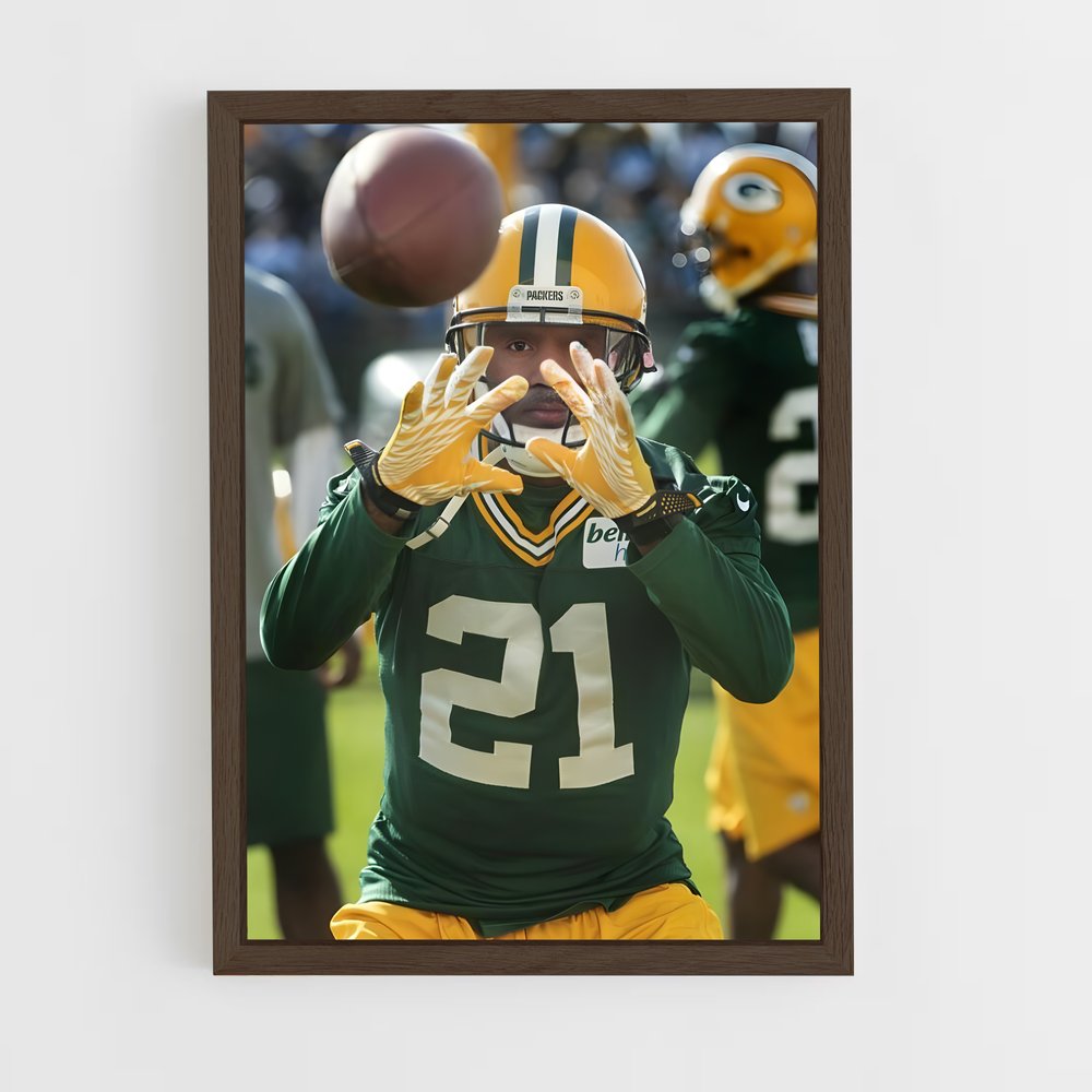 ap-charles woodson-4 cadre Bois foncé