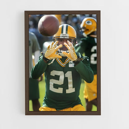 ap-charles woodson-4 cadre Bois foncé