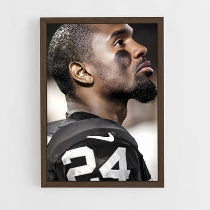 ap-charles woodson-6 cadre Bois foncé