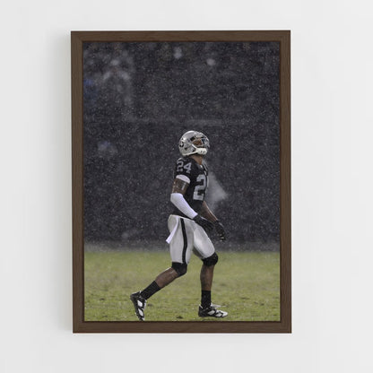 ap-charles woodson-8 cadre Bois foncé