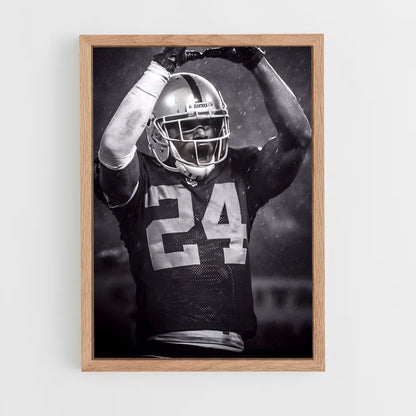ap-charles woodson-9 cadre Bois clair