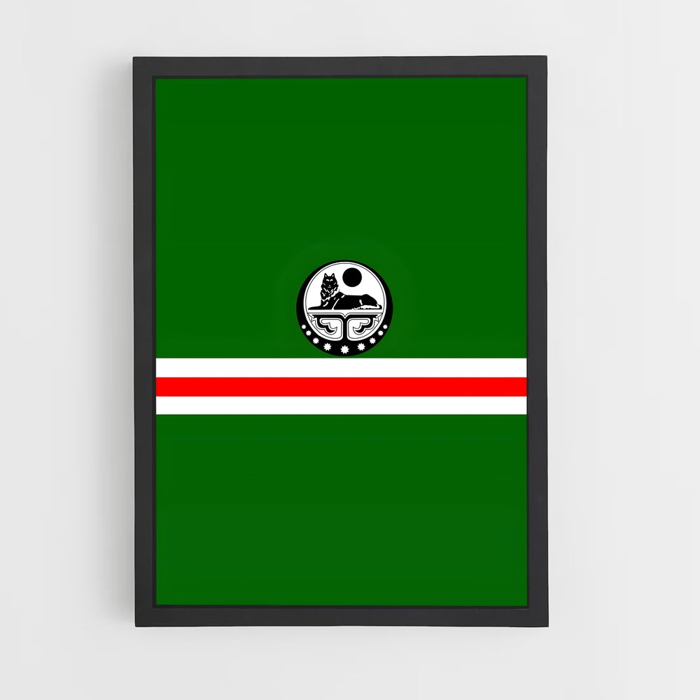 ap-chechnya flag-2 cadre Noir