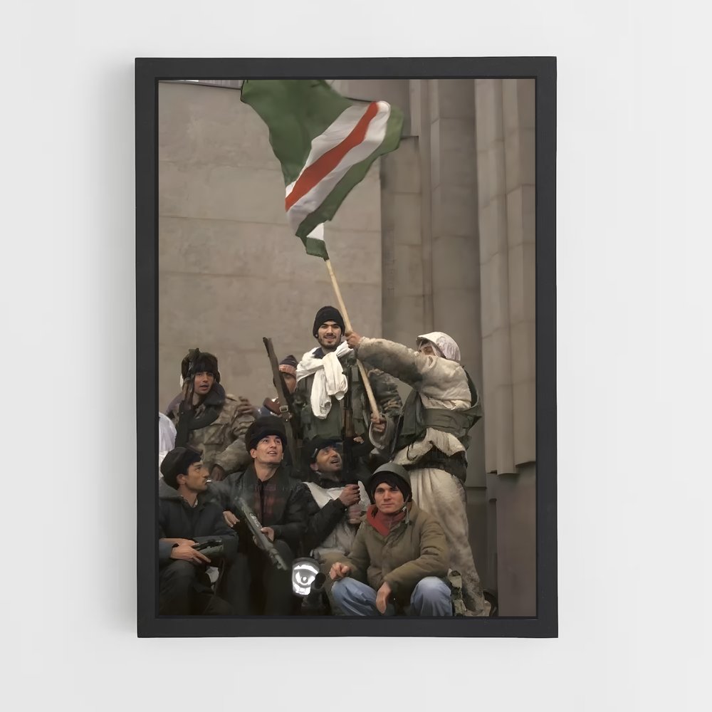 ap-chechnya flag-3 cadre Noir