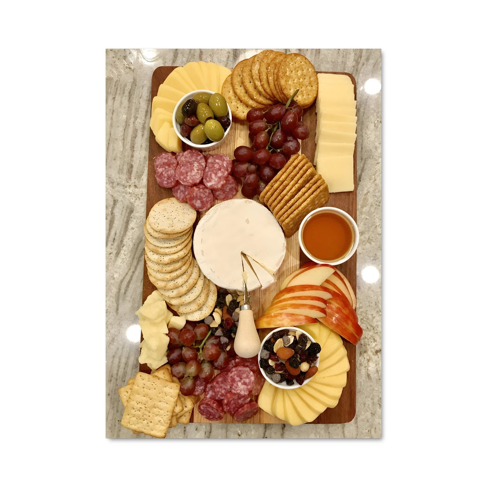 Poster Fromage et Fruits