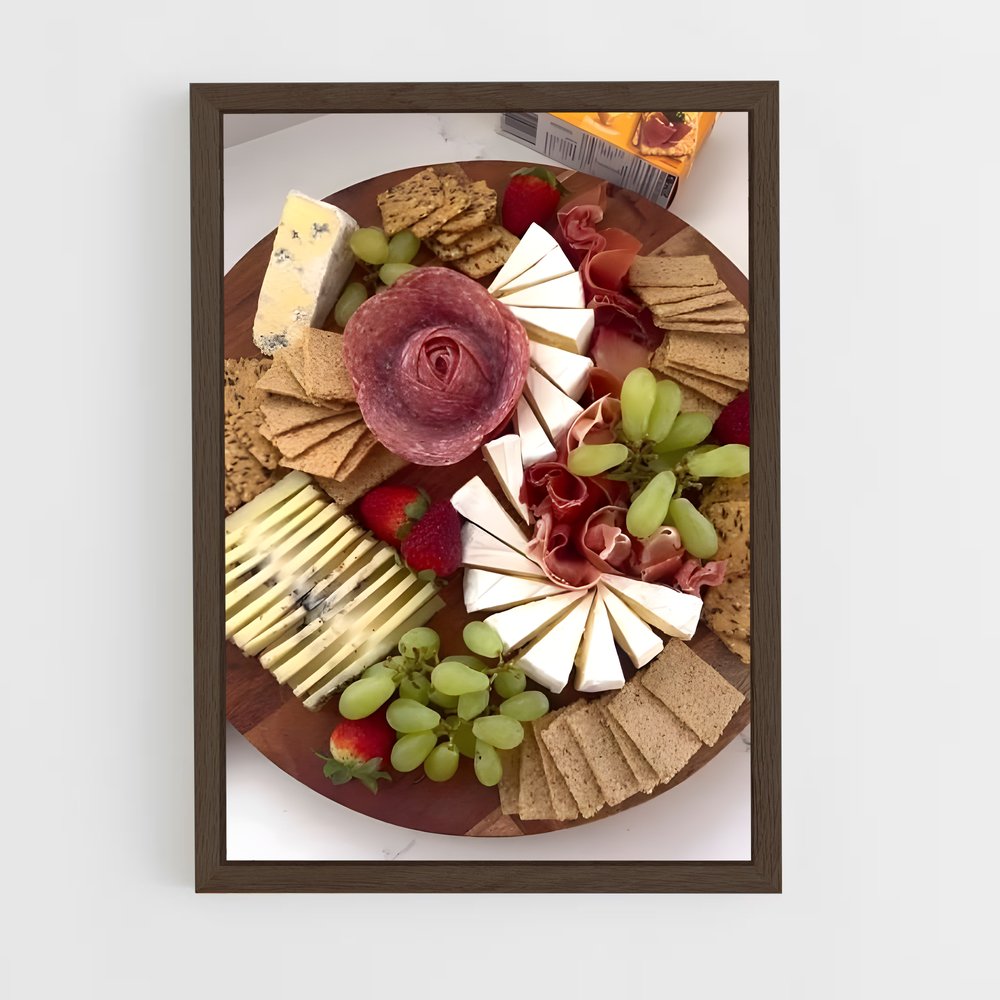 ap-cheese platter-1 cadre Bois foncé