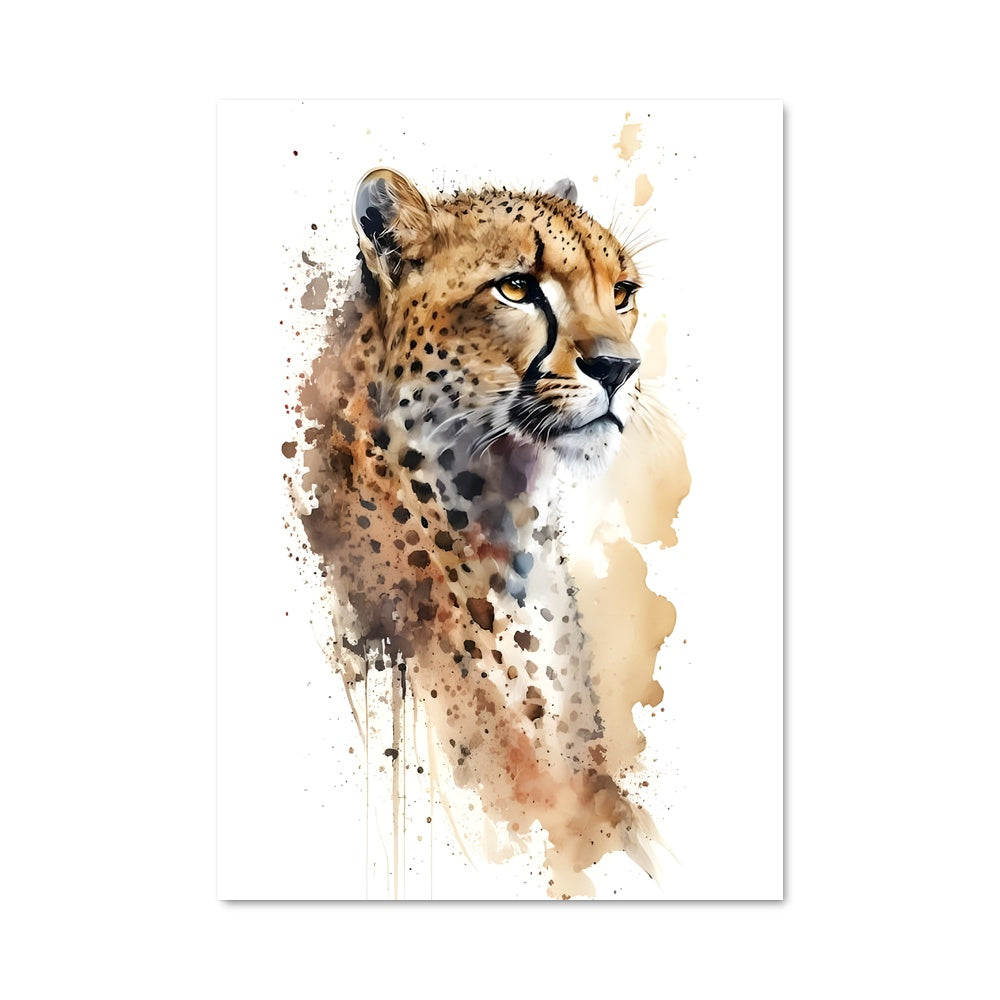 Poster Félins en Aquarelle