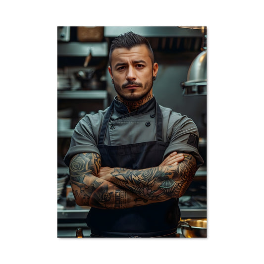 Poster Cuisine Tatouée