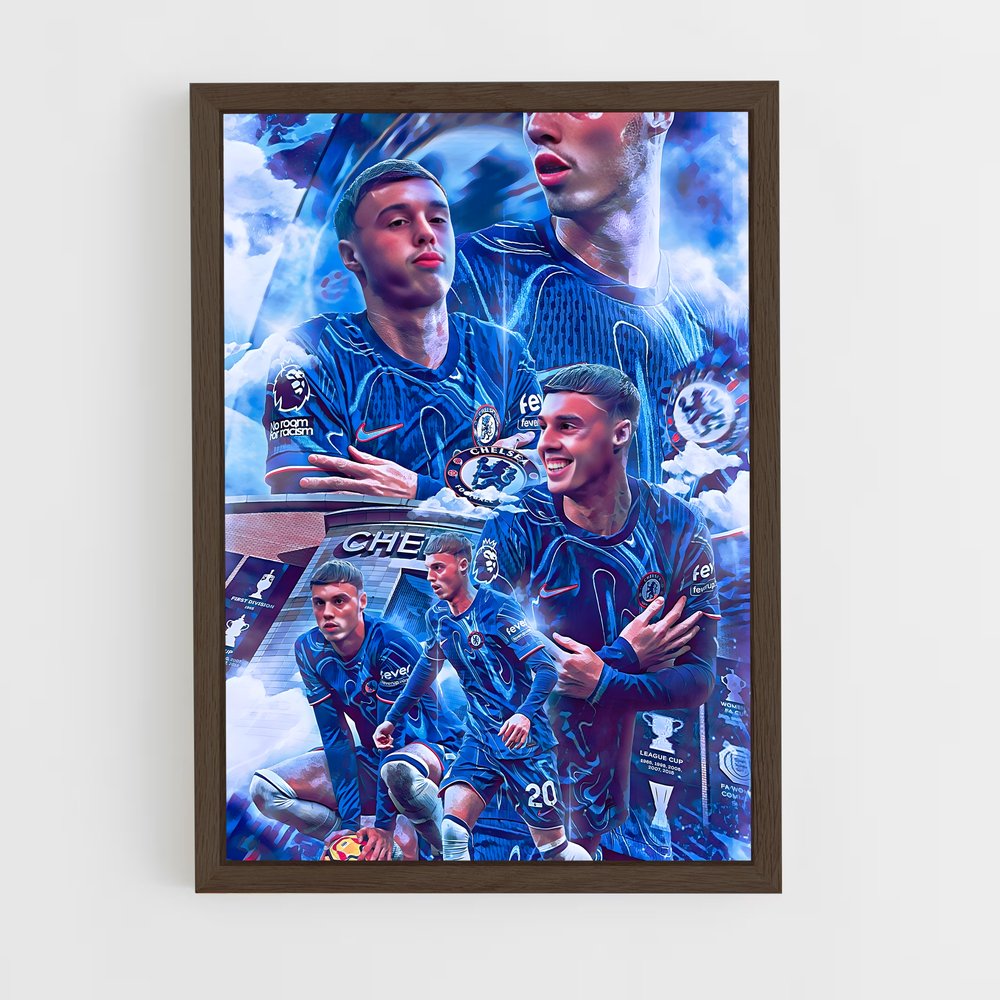 ap-chelsea fc-2 cadre Bois foncé
