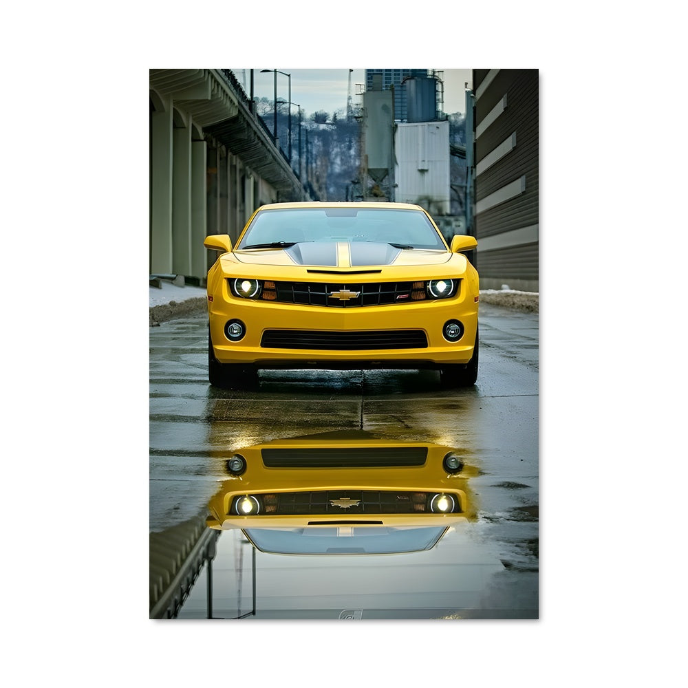 Poster Chevrolet Sous la Pluie