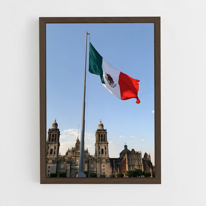 ap-chiapas flag-2 cadre Bois foncé