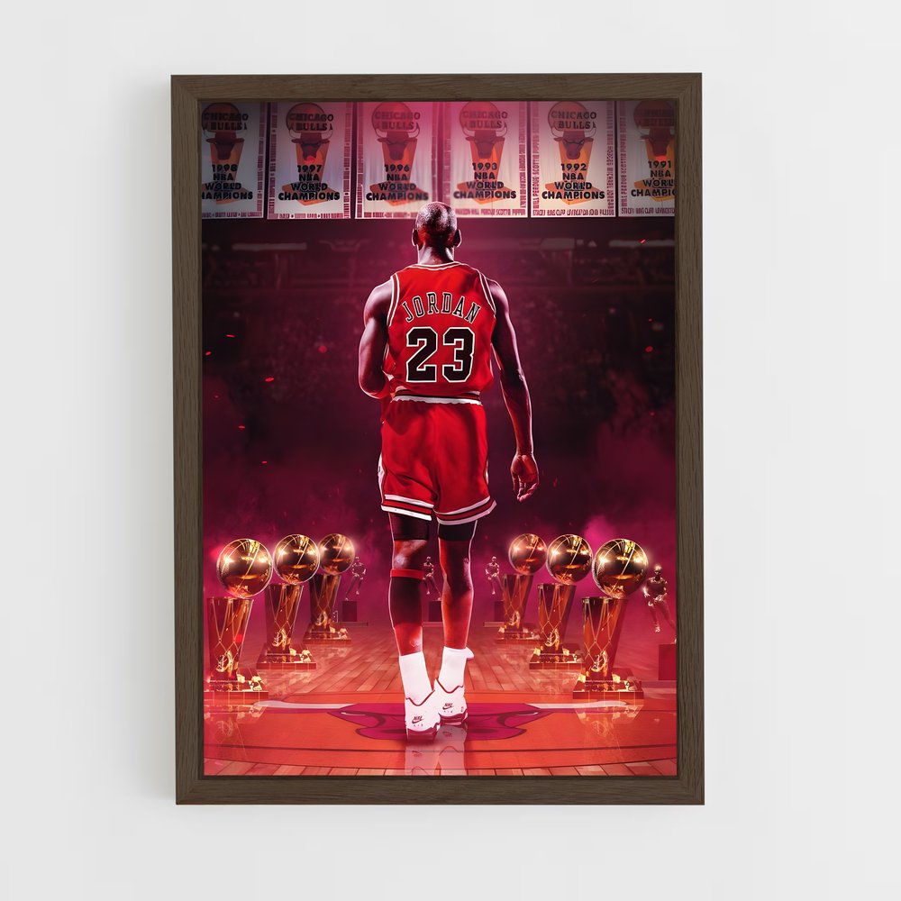 ap-chicago bulls-10 cadre Bois foncé