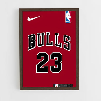 ap-chicago bulls-4 cadre Bois foncé