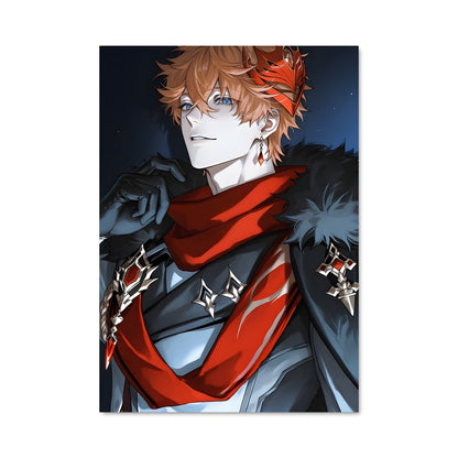 Poster L'Homme au Foulard Roux