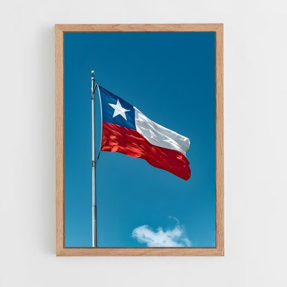 ap-chile flag-1 cadre Bois clair