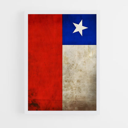 ap-chile flag-2 cadre Blanc