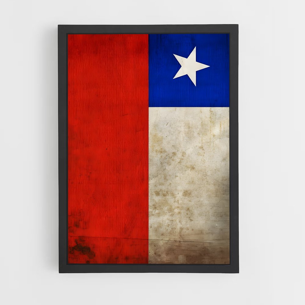 ap-chile flag-2 cadre Noir