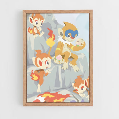 ap-chimchar-1 cadre Bois clair
