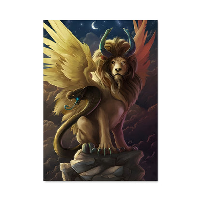 Poster Lion Céleste
