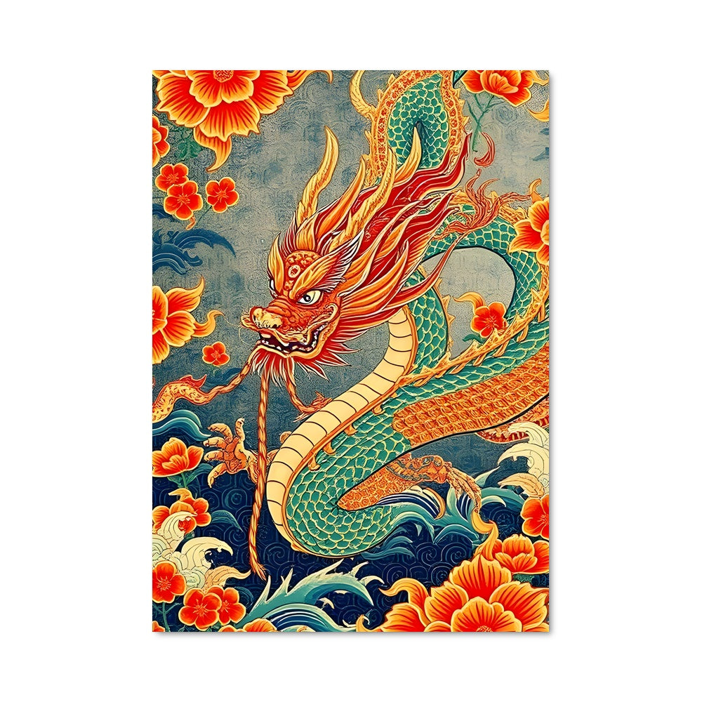 Poster Dragon des Fleurs