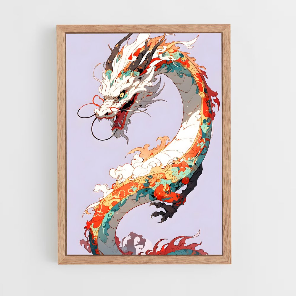 ap-chinese dragon-3 cadre Bois clair