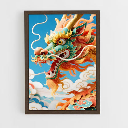 ap-chinese dragon-6 cadre Bois foncé
