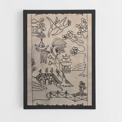 ap-chinoiserie patterns-9 cadre Noir