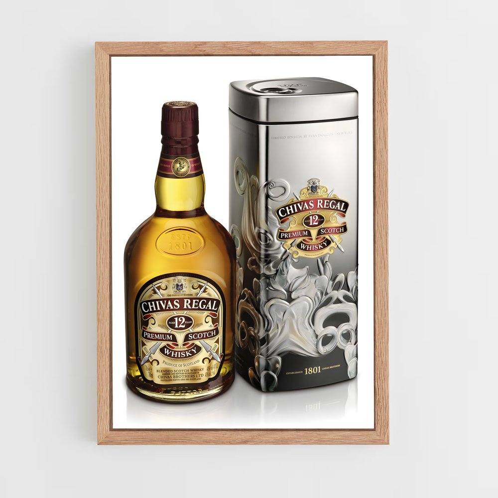 ap-chivas regal-7 cadre Bois clair
